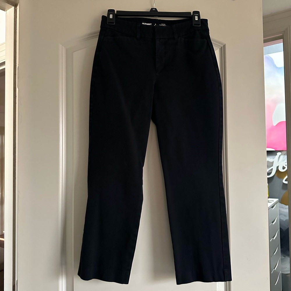 Old Navy Pixie Black Straight Leg Pants Timeless Fit